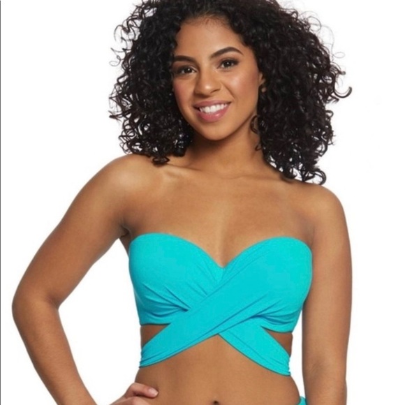 NWT COCO REEF Bra Sized 5-Way Underwire Bikini Top Sea Blue - Picture 13 of 14